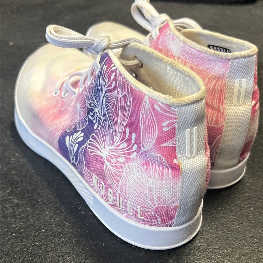 NOBULL Floral Pink and Purple High-Top Shoes